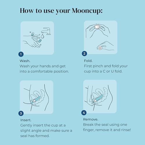 Original Mooncup Silicone Menstrual Cup - Size B for Heavy Flow - Image 5