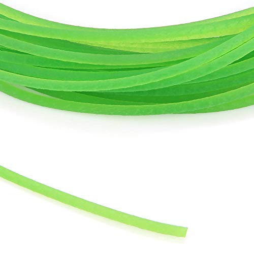 Correa redonda de poliuretano PU 2mm 10m superficie rugosa para accionamiento verde