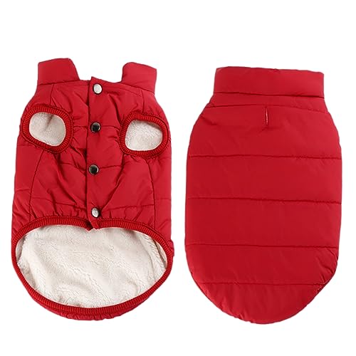 Yardwe 2 Unidades casaco cachorro inverno roupas roupas Vermelho roupas de cachorro pequeno roupas p