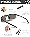 DUCO Mens Sports Polarized Sunglasses UV Protection Sunglasses for Men 8177s (Black Frame Orange Lens)
