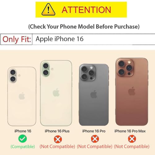 Image of Kapa Noble Slim Magnetic Leather Flip Case Cover for Apple iPhone 16 | Card Holder Stand Flip Wallet Case (Wine Red)