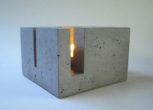 Betonware St&ouml;vchen: t_Licht, Beton, Anthrazit