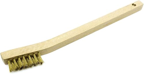 Miniatura 7 de Benchmark Abrasives Cepillo de dientes de soldadura de 7-34 pulgadas, mango de madera para limpiar, eliminar óxido, pintura, corrosión, cepillo de