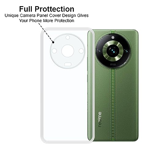 Image of NISHTECH for Realme 11 Pro, Realme 11 Pro Plus Premium Transparent Hybrid Soft Slim Dust Proof Back Case Cover with Camera Protection
