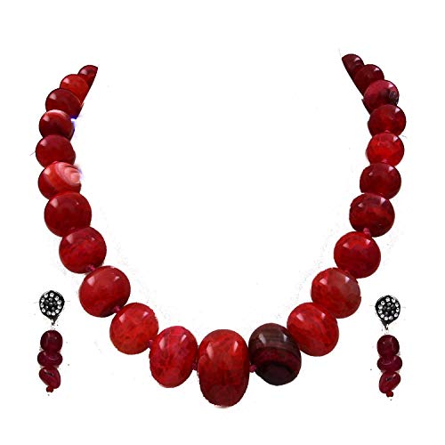 Bracelet femme perle mixed rouge CZ onyx jaspe pierres minérales