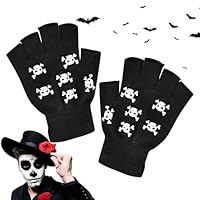 Gants Squelette Pour Enfants – Gants De Cyclisme à Doigts Complets Pour Enfants – Accessoires De Costume D'Halloween Pour Enfants De 5 à 12 Ans, Garçons