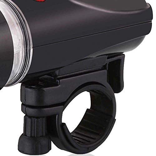 Farol Dianteiro Atrio para Bike com Suporte Resistente à Água Pilhas AAA Preto - BI004