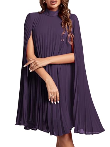 Image of Rooscier Women's Cloak Sleeve Party Midi Dress
