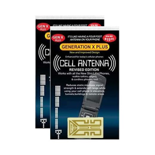 Harper Grove Internal Antenna Signal Reception Booster, 2 Pack, for Cell Phone Radio Tablet Pager PDA Cordless Home Phone Walkie Talkie Smartphone