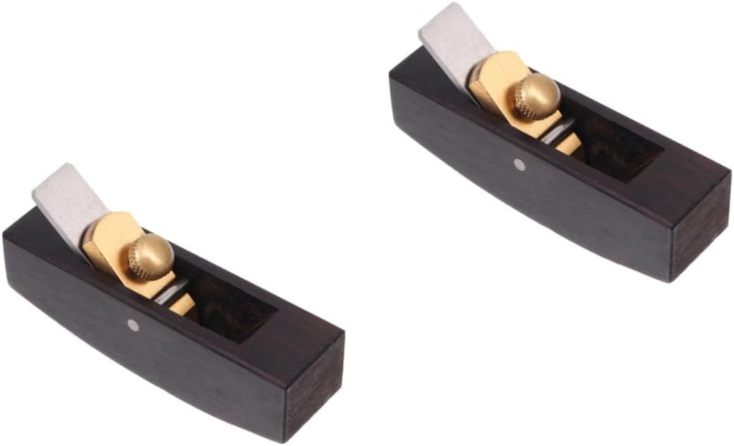 Mipcase 2pcs Ebony Leather Planer for Precise Skiving and Peeling Ergonomic Handheld Tool for Woodworking and Leather Crafting Compact Design for