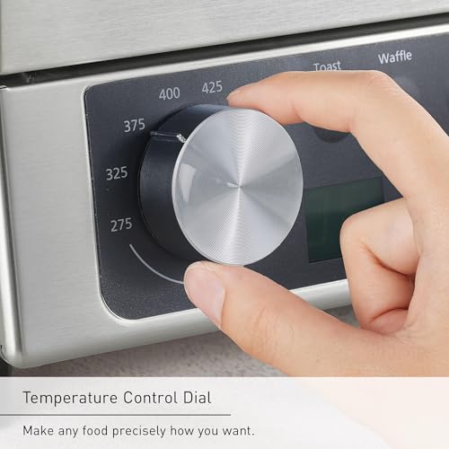 Image of Panasonic FlashXpress Toaster Oven Countertop, Compact 4 Slice Toaster Oven w /Double Infrared Heating, PFAS-free, 6 Auto Cook Options & Precise Temperature Control, 1300W - NB-G200P (Stainless Steel)