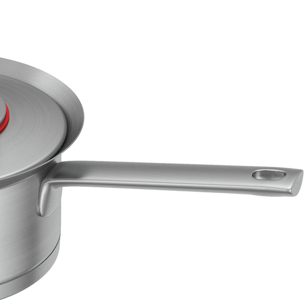 Casserole à Lait 16 cm, poignée Unique, en Acier Inoxydable, pour compléments Alimentaires pour bébé, Petite Casserole Universelle pour la Cuisine