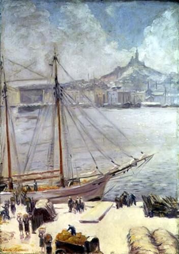 Lienzo de pintura famosa de Emile Bernard, cuadro decorativo de 60x90cm para pared