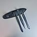 3pcs Throwing Spike Set in Black Wiilow Star, Symmetrical Willow Leaf Design, Sleek and Streamlined, Includes Sheath for Secure Carry, Ideal for Half and No Spin, 8.19'' Length, 7.05oz Weight