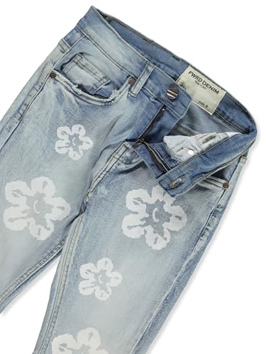 FWRD Boys' Flower Jeans - ice Blue, 83