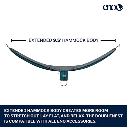 Image of ENO, Eagles Nest Outfitters DoubleNest Lightweight Camping Hammock, 1 to 2 Person, Special Edition Colors, ATC