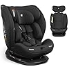KikkaBoo Seggiolino Auto 0–36 kg Reclinabile i-EXPLORE 2, Gruppo 0 1 2 3, Girevole Avanti e Indietro, Imbracatura a 5 Punti, 40–150 cm, Nero