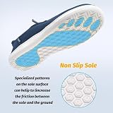 HOBIBEAR buty unisex szerokie do chodzenia boso, bez zapięcia, wsuwane, damskie i męskie buty do chodzenia boso, minimalistyczne buty outdoorowe, do biegania w terenie, wędrówek, spacerów, morski, 45