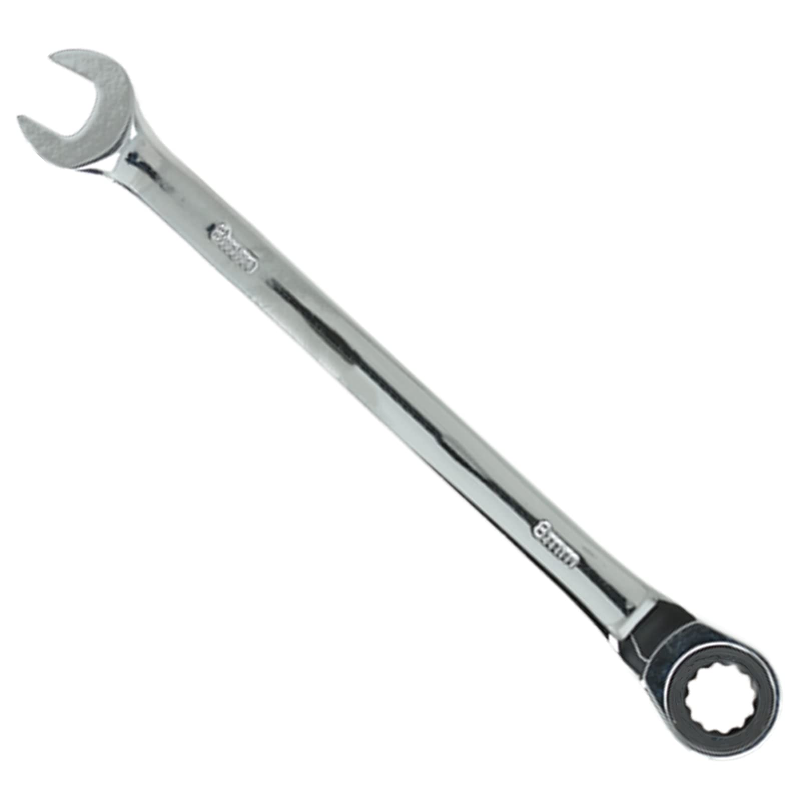8mm Ratchet Spanner Steel Fixed Head Gear Wrench Open End & Ring (8mm)