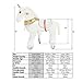 UFREE Horse Action Pony, Walking Horse Toy, Rocking Horse with Wheels Giddy up Ride on for Kids Aged 3 to 6 Years Old (Unicorn with Golden Horn)