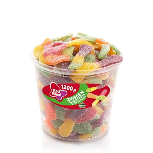 Red Band 2er 3er 4er Süßigkeiten Diverse Sets Mischpaket Grosspackung Büro Box & HLKauf-Block (1x Zungen Super Sauer & 1x HLKauf-Block)
