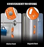 DOQAUS Digital Meat Thermometer, Instant Read Food Thermometer for Cooking with Backlit & Auto-Rotating Display, 4.6” Probe for Grilling, Baking, and Perfect BBQ - Orange - Image 8