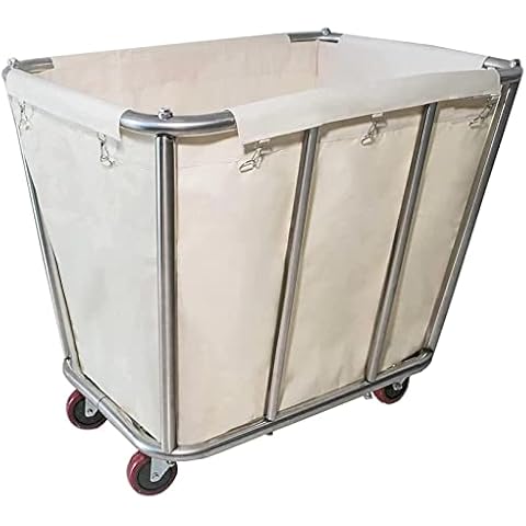 Carrito de lavandería Graywlof 350L de acero inoxidable Cover