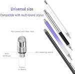Conseils en matière de stylos (10 pcs, Nibs de fibre de Mesh) Conseils de remplacement universels, Touche d'Enhance, Ecran tactile précis et sensible Stylus Nib