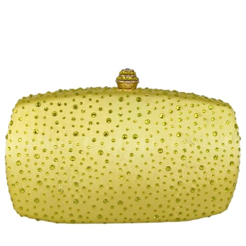 Image of Boutique De FGG Women's Crystal Clutch Evening Bag Bride Handbags for Wedding Party Diamond Rhinestone Clutch Purse,Mini,Mini