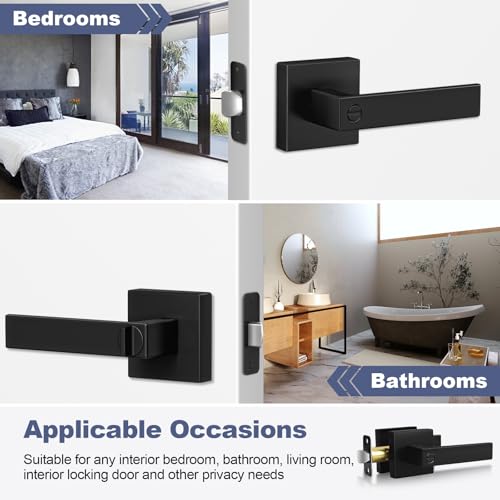5-Pack-Door-Handles-Black-Interior-Door-Knobs-Keyless-Privacy-Door-Levers-with-Lock-Heavy-Duty-Zinc-Alloy-207-lb-Door-Lockset-for-Bedroom-Bathroom
