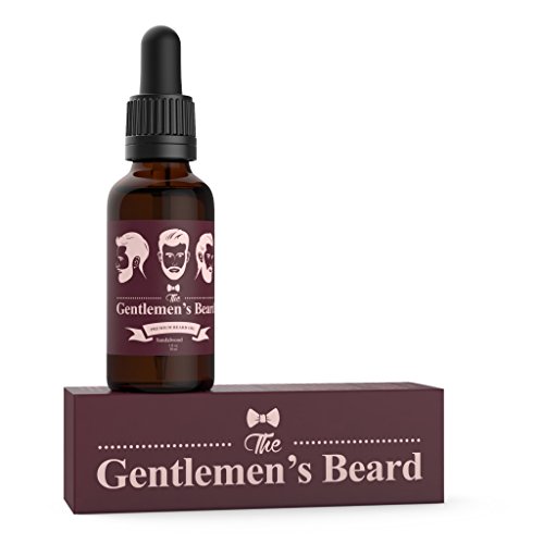 The Gentlemen's Premium Sandalwood Beard Oil - Conditioner Softener - All Natural - Softens, Strengthens And Promotes Beard & Mustache Growth - Leave In Conditioner Moisturizes Skin (A. Sandalwood) #TOP2