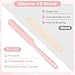 RAQEHO 3 Reusable Silicone Wax Spatula - Non-stick Wax Applicator Stir Sticks for Face Boby Hair Removal Waxing Accessories Removal Product Esthetician Supplies Professional For Home Beauty Salon Use.