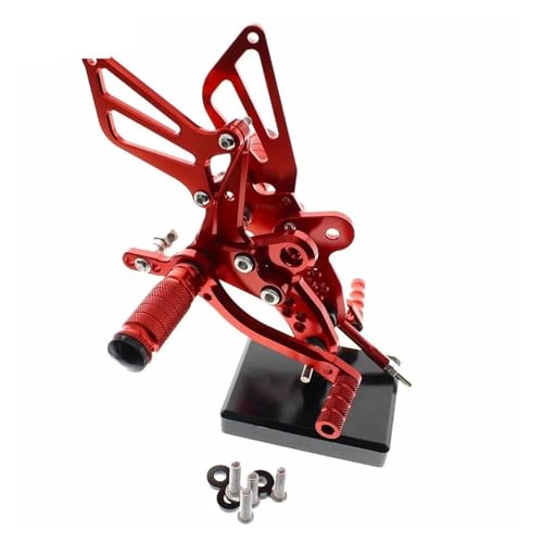 Repose-pieds réglable rouge en aluminium pour Suzuki GSX1300R Hayabusa