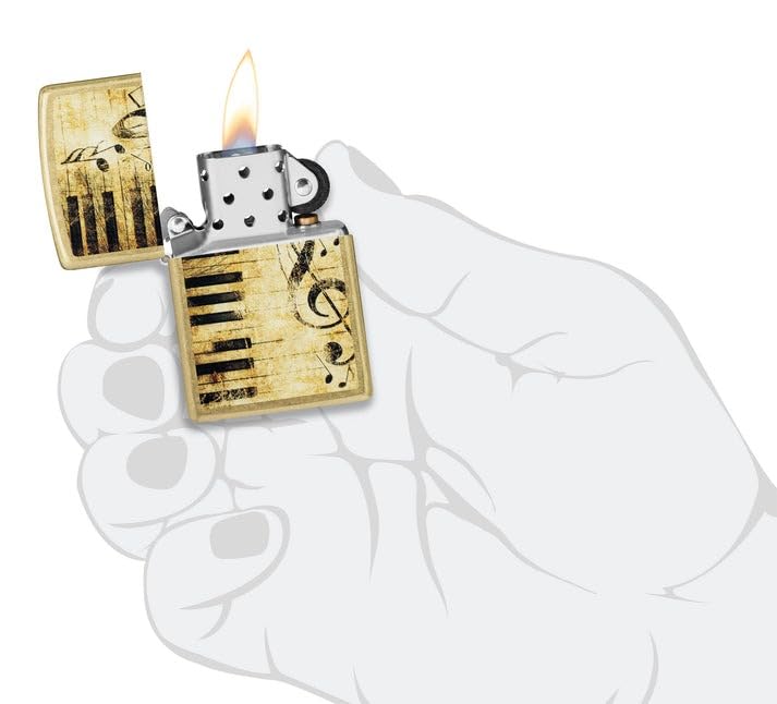 Encendedor Zippo Grabado Personalizado Diseño Treble miniatura 4