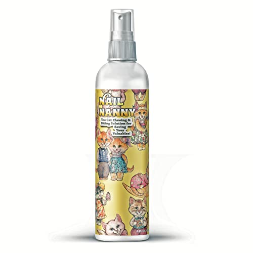 Cat & Kitten No Scratch Spray Deterrent Training Spray - Anti Scratch Furniture Protector - Nail Nanny 8Oz #TOP4