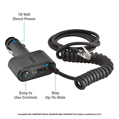Image of Escort SmartCord Live - iPhone /Android Compatible, Ticket Protection, Bluetooth and Live Access, Black