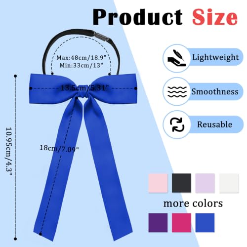 Image of Luckyvestir Western Bow Ties for Men Women, Black /Red Colonel Satin Ribbon String Bow Tie for Costume Uniform