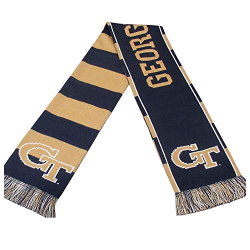 Official Georgia Tech Yellow Jackets Knitted Scarf 2 by SportsScarf LLC