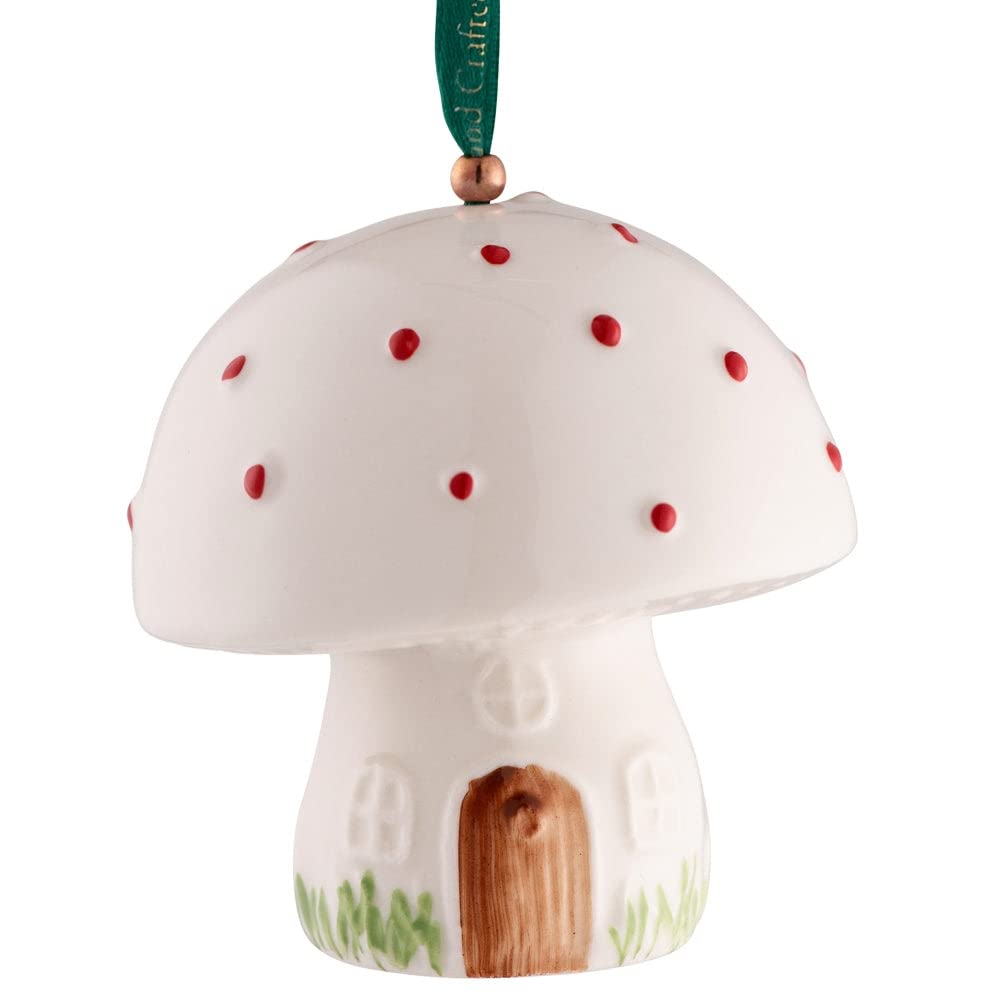 Belleek Toadstool Hanging Ornament