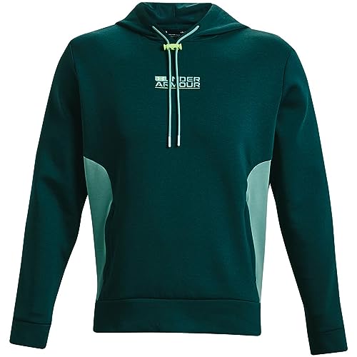 Image of Under Armour Mens Summit Knit Hoodie Green XXL