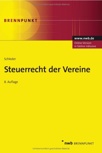 Steuerrecht der Vereine Steuerrecht der Vereine