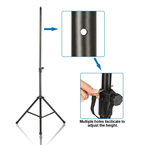 Mikrofonstativ, AGPtEK-Windschutzhalterung mit Verstellbarem und Rutschfestem Stativfuß (Schwarz) – Bild 7