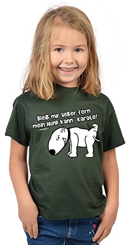 Lustiges Hunde Sprüche Kinder T-Shirt Mädchen : Bleib Mir Lieber fern...