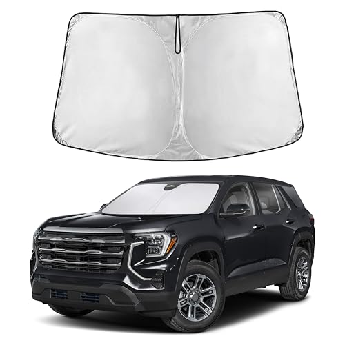 Image of EcoNour Windshield Sun Shade Compatible for GMC Terrain 2018-2025 Front Window Sunshade Foldable Sun Visor UV & Heat Blocking Protection