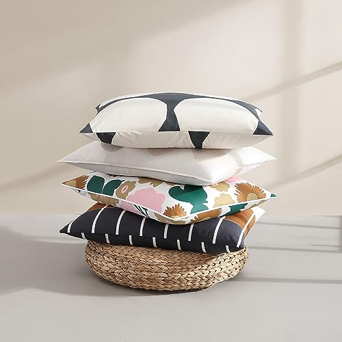 Image of MARIMEKKO - King Duvet Cover Set, Organic Cotton Bedding with Matching Shams, Luxury Home Decor, GOTS Certified (Lokki Beige, King)