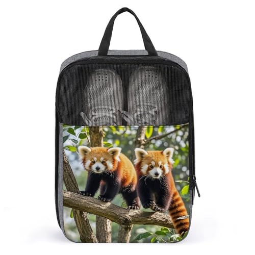Bolsas de polvo para zapatos de golf Red Pandas con cierre impermeable