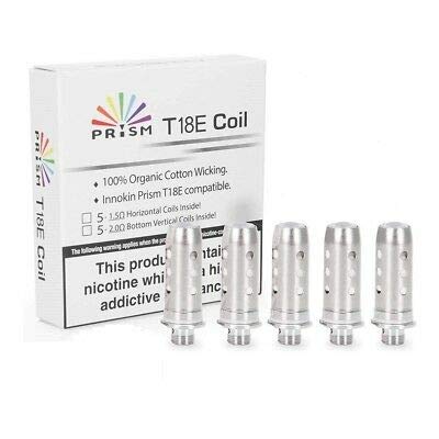 Bobina Prism T18E de 1,5 Ohm Compatible con el tanque Prism T18E (Paquete de 5), de Innokin Cover
