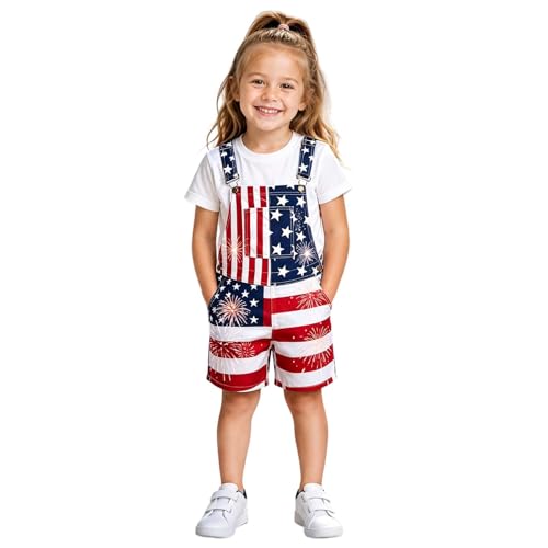 Pantalones cortos patrióticos para niños ideales en desfiles de verano