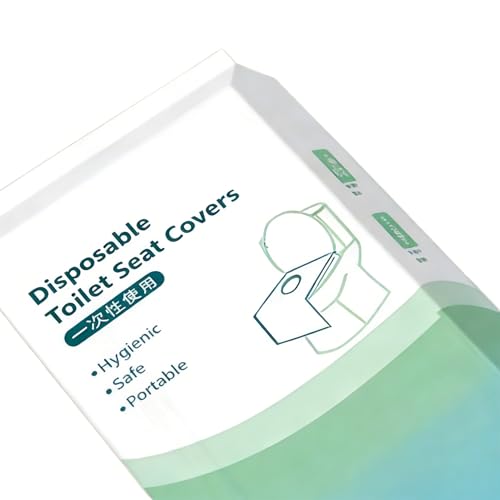 Fundas protectoras para asiento de inodoro de papel desechable grandes para adultos 7