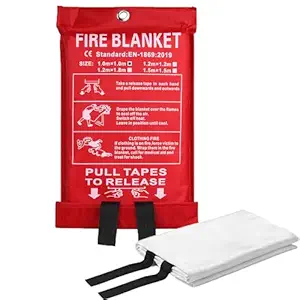 COTOUXKER Fire Blanket for Kitchen, Emergency Fire Blanket for Home, Camping Car Office Warehouse Emergency Survival Safety- Convenience and Easy to Use